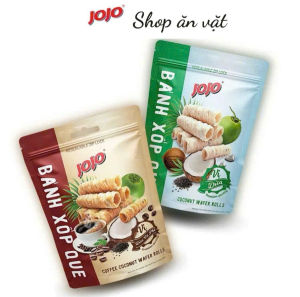 Bánh xốp que vị Dừa và cà phê Dừa JoJo 70g - Shop ăn vặt - Bánh ăn vặt tuổi thơ - Bánh ăn vặt ngon - Bánh xốp que - Mua 10 tặng 1