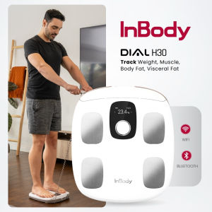 InBody Weight Scale InBodyDial H30 | Premium Body Composition & Weighing Scale | Measure Fat Soft Lean Muscle & BMI | 1 Year Warranty