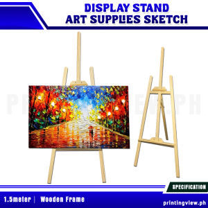 Printing View - 1.5m Wooden Display Stand Art Supplies Sketch Frame