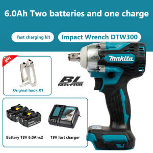 Makita DTW300 Impact wrench Wind cannon Powerful electric air gun 18v Brushless lithium battery Auto repair Sheet metal frame worker