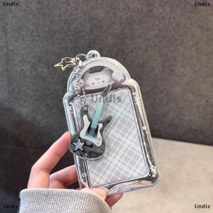 [COD] Undis Kawaii 3 Inch Photocard Holder Bag Pendant Photo Frame Picture Display Stand Card Holder Student Keychain For Bag