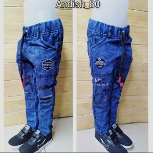 Celana panjang jeans anak laki usia 1 - 12 tahun / celana panjang anak cowok modis kekinian model bordir premium