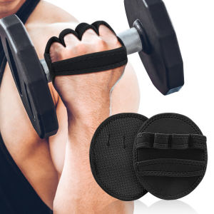 [Sirola] Pair Of Palm Protectors Gym Fitness Gloves Half Finger Weightlifting Palm Dumbbell Grip Pads Weightlifting Training Gloves Gym Workout