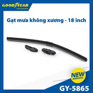 Gạt Mưa Không Xương GOODYEAR Chân Cài Đa Năng (Đầu A B) Lắp Được Nhiều Dòng Xe Đặc Biệt - Nhập Khẩu Chính Hãng
