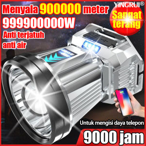 Diterangi selama 500 jam YINGRUI senter kepala Sangat terang1865000mah 500Watt Senter Kepala super terang senter kepala led cas tahan 24 jam tahan air heavyduty militer asli darurat stong light Headlamp berkemah led Senter Berkemah Headlamp Outdoor LED