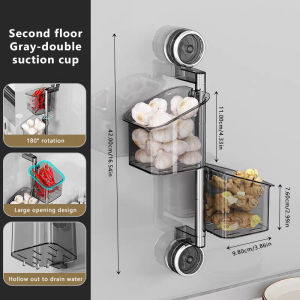 EUNICE Kitchen Ginger Storage Basket Punch-Free Wall-Mounted Household Scallion Ginger And Garlic Storage Box厨房收纳盒