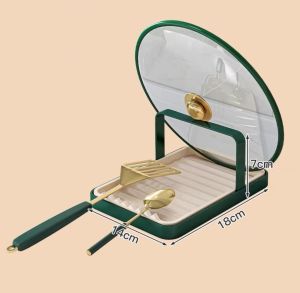 Elegant Pot Lid Holder Lid Rack Multi Functional Countertop Organizer Space Saving Kitchen Accessory