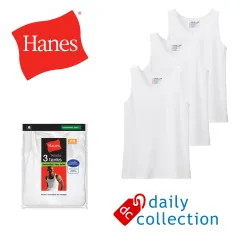 Hanes 3-Pack Tagless Tanks White ComfortSoft Cotton Tank Tops – The Equal  Store