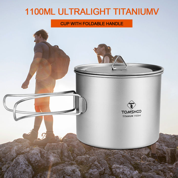 TOMSHOO%C2%A01100ml%20Titanium%20Ultralight%20Outdoor%20Cup%20-%20Image%202