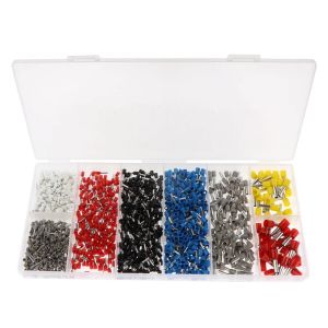 🔥 🔥24 hours delivery 🔥 🔥 1250 PCS Wire Connector Electrical Terminals For Cable Pre-insulated Sleeve Crimping Tube Terminal