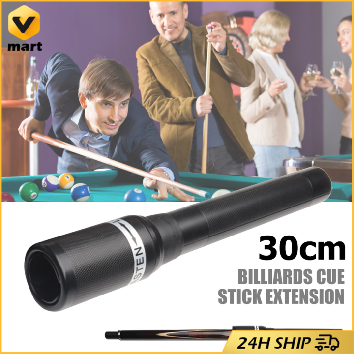 Rallonge Télescopique Pour Queue De Billard - Fibre De Carbone - Noir/vert - Neuf