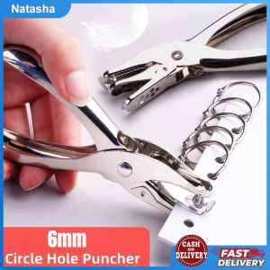 Hole Puncher Circle 6MM Metal Single Hand Held Ticket Punch Scrap booking Punches