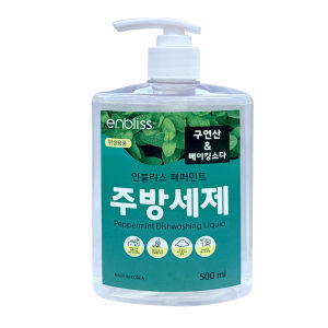 ENBLISS PEPPERMINT 500ML Dishwashing Liquid made from Ultra Pure Water Contains Baking Soda - CLN-EBS5117