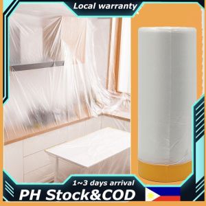 【Prompt delivery】Plastic Furniture Dust Cover Disposable Furniture Dustproof Film Paint Masking Film