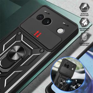 Shockproof Armor Case For Google Pixel 8 Pro c Holder Ring Phone Cover For Pixel 8A Pixel8 A 8Pro Camera Protection Funda