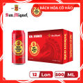 THÙNG 12 LON BIA RED HORSE SAN MIGUEL 500ML. 