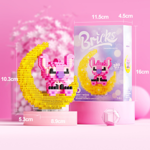 Twelve constellation Set Building Blocks Toys Virgo Leo Series with Glowing Lights Moon 3D Model Puzzle Toys