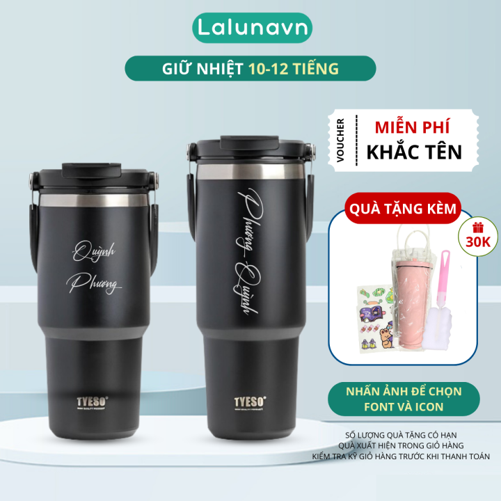 Bình Ly Giữ Nhiệt TYESO thể tích 750/900ML,giữ nóng lạnh 08-18H,cốc có ...