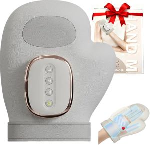 Hand Massager Cordless Hands Massagers Glove with Heat & Compression for Arthritis Carpal Tunnel & Finger Pain Relief 15-Min Timer Rechargeable Portable (1pcs) (1)