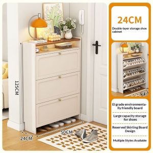 CraftedLiving SG-Ultra-Thin Shoe Cabinet Entryway Flip Shoe Rack Shoe Rack Cabinet Small Shoe Rack Shoes Rack Slipper Shoe Shelf Shoerack