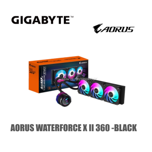 Gigabyte AORUS Waterforce&Waterforce II AIO Liquid CPU Cooler Fan Intel LGA1700 AMD AM5 (240 240mm|280 280mm|360 360mm)