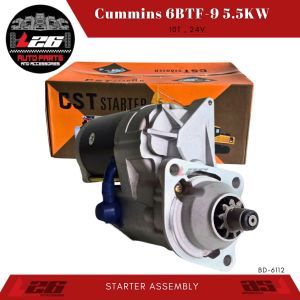 Cummins 6BTF-9 STARTER ASSEMBLY 5.5KW 10TEETH 24V BD-6112 CST