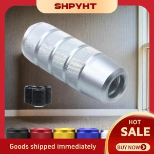 SHPYHT 1 bộ hộp số tay bằng nhôm có khía Shifter LEVER Knob Shifter LEVER Knob phụ kiện ô tô 95mm không trượt Gear Shift Knob
