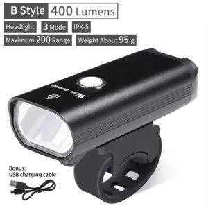 WEST BIKING Waterproof Bicycle Light 1200 Lumen USB Rechargeable LED Flashlight MTB Road Bike Headlight 4000mAh Cycling Front Light
