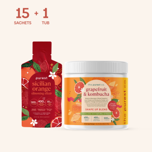 Purest Co Sicilian Orange Slimming Elixir x Grapefruit Kombucha Shape Up Blend - Fat Burner & Slimming