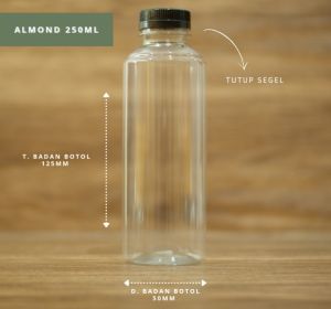 100 Pcs!!!! Botol Almond Bulat 250 Ml