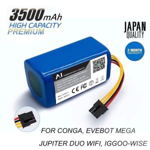 Battery แบตเตอรี่หุ่นยนต์ดูดฝุ่น For MisterRobot Xiaomi Mi G1 EcovacDeebotTesvor Battery Li-ion 3500mAh 14.4-14.8V Japan
