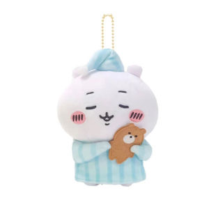Plush Keychain Kawaii Chiikawa Pajama Cartoon Stuffed Doll Pendant Bag Charm Backpack Gift Kids
