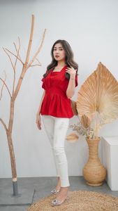 THEGREAT - Lily Blouse (Short-sleeved)