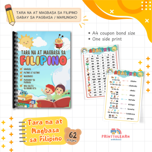 ✅Tara na at Magbasa Gabay sa Pagbasa Marungko | Filipino Reading Workbook for Kindergarten & Grade 1