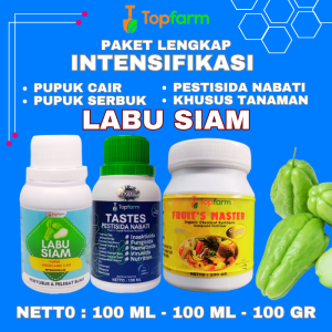 Pupuk Topfarm / Pupuk Paket Lengkap Buah Labu Siam / Pupuk Khusus Labu Siam / Pupuk Booster Buah Labu Siam / Pupuk Labu Siam Terbaik / Pupuk Pembesar dan Pelebat Buah Labu Siam