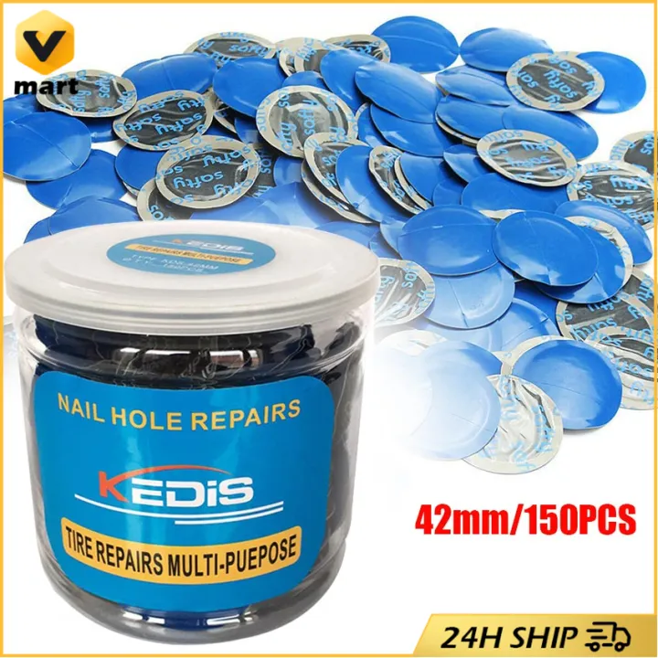 thumbnail image 2 of 120pcs Tire Repair Set 120PCS 43mm Tire Repair Patches Kit - Rubber Puncture Repair For Car, Truck & Motorcycle Tubes 43mm Inner Tube Puncture Repair Kit 2 of 14