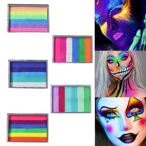RETAO Non-Toxic Face Painting Palette Bright Colors Water-Soluble Body Painted Holiday Gatherings High Saturated Painting Box Children