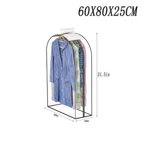 Clothing Dust Cover Transparent Dress Clothes Garment Dust Cover Hanging Organizer Waterproof Dustproof Clothes Wardrobe Storage2026