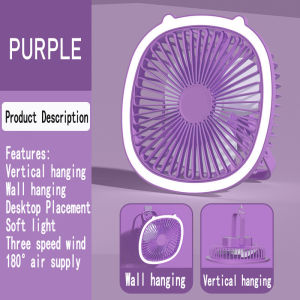 Avvic F12 Kipas Angin Multifungsi dengan Lampu LED Portable Desktop Fan Table Lamp Hanging Fan