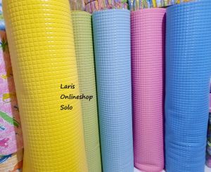 Perlak Bayi 2 Muka Meteran Lebar 110cm / Perlak Kasur Jumbo / Produk Polos Custom/ Alas Kasur Waterproof Warna Pink Biru Ungu Kuning
