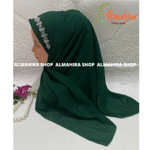 ALMAHIRA SHOP HIJAB PAYET BANDO SEGI EMPAT BELLA LASERCUT KERUDUNG SEGI 4 BELA LASER CUT MOTE