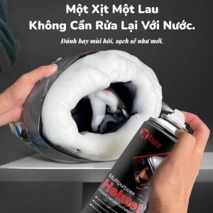 Xịt Vệ Sinh Mũ Bảo Hiểm 300ml | Foam Khử Mùi Helmet Xe Máy Làm Sạch Nón Fullface