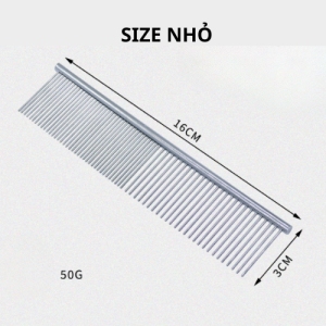 LƯỢC GỠ RỐI LÔNG CHẢI LÔNG CHÓ MÈO BẰNG INOX 2 KÍCH CỠ