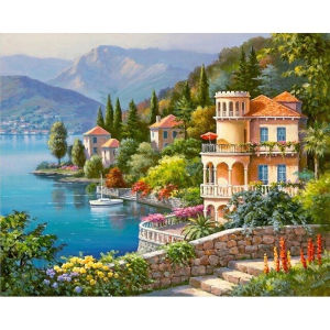 [PL] DIY landscape woods 5D full diamond painting suitable for adults and children for bedroom wall decoration30x40cm/40x50cm