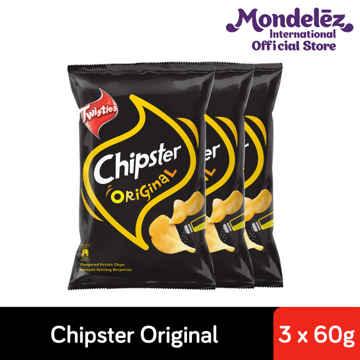 [Bundle of 3] Twisties Chipster Potato Chips Mid Pack [Original/ Sour