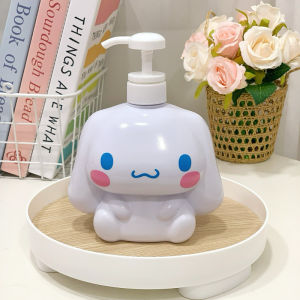 780ML Sanrio Hello Kitty Cinnamoroll Kuromi Mymelody Cartoon Shampoo Conditioner Bottle Dispenser Refillable Containers for Liquid Soap