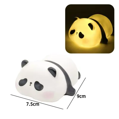 Cute Panda Night Light Animal Desktop Decorative Ornaments Love Cartoon Toy Bedroom Night Lamp Gift