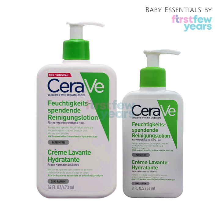 CeraVe Hydrating Cleanser for Normal to Dry Skin (236ml) EU Version ...