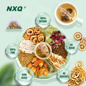 NXQ Oil Cleansing Herbal Tea (30 Bags) - 9 Traditional Natural Ingredients Including Soursop Leaves Winter Melon & Lotus Leaf - Handmade Graviola Leaf Tea Bags Crafted with 100% Pure Natural Materials