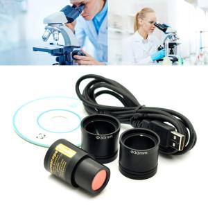 2MP CMOS Digital Microscope Imagers Digital Camera Adapter Ring- Captures High Resolution Image- for Science Education